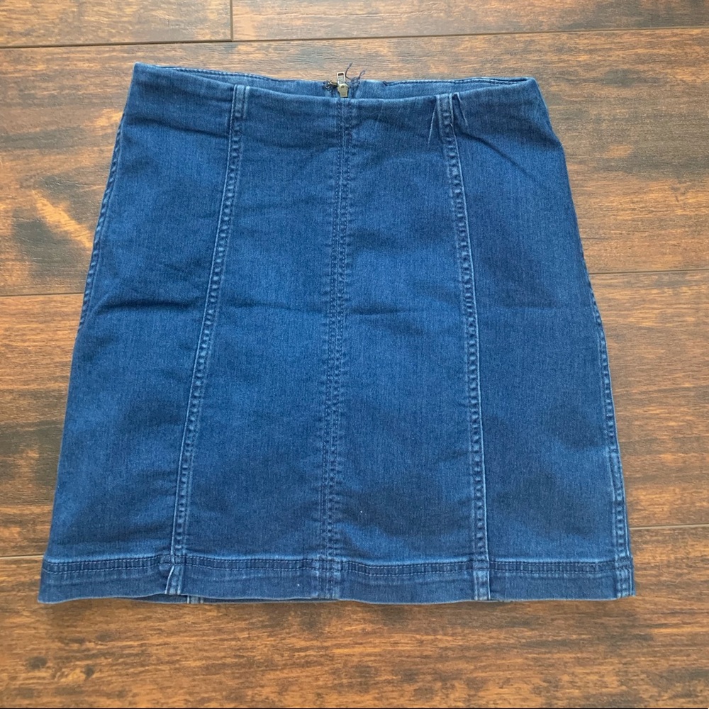 Free people denim skirt